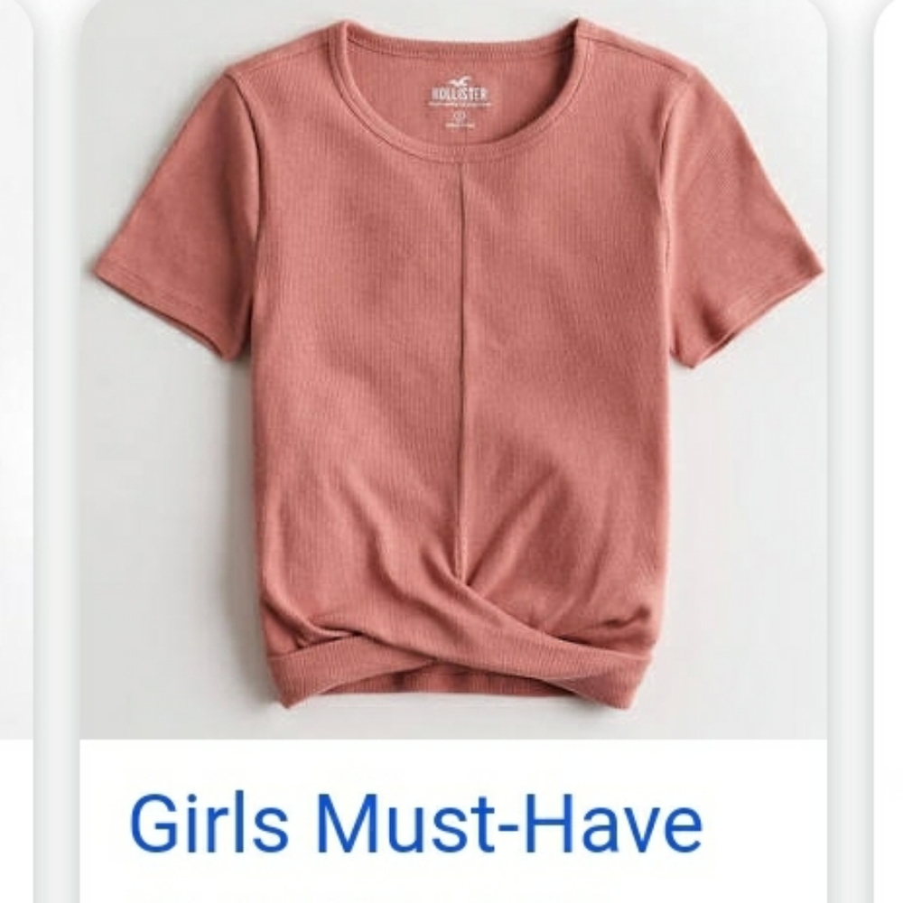 Twist Front Hollister Tshirt NEW